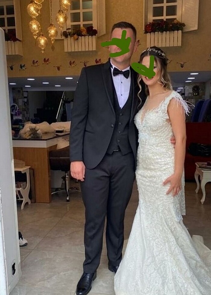 Gelinlik balık model - Görsel 4