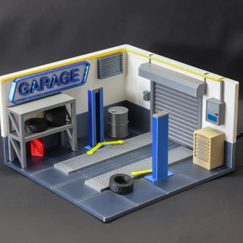 1:64 Koleksiyon Araba Garajı 3D - Görsel 2