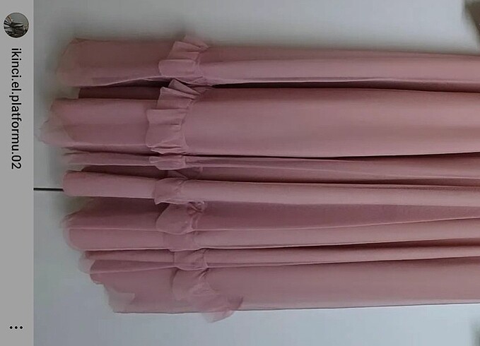 38 Beden Parlak pembe abiye