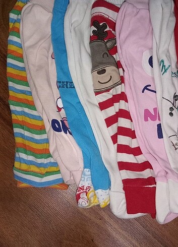Toplu satış 10 adet bebek pijama tek 20 toplu 200