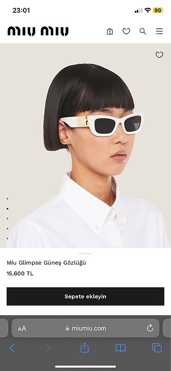 MİU MİU ORİJİNAL GÜNEŞ GÖZLÜĞÜ