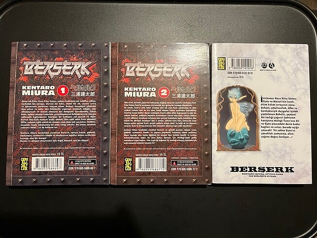  Berserk 1-2-3 Cilt 1. Baskı Türkçe Manga