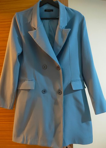 Trendyol & Milla Mavi Düğmeli Kadın Blazer Ceket
