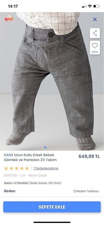 Kanz Kanz marka erkek bebek pantolonlu takım