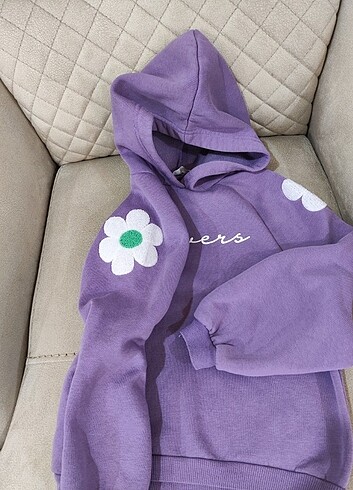 7 Yaş Beden mor Renk Civil 7 yaş crop sweat