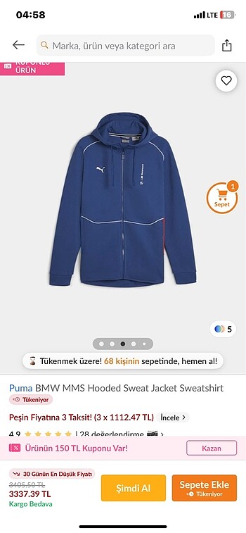 Puma BMW ceket