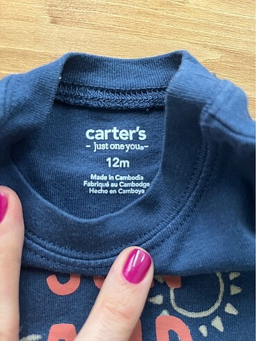 1 Yaş Beden çeşitli Renk Carter?s t-shirt & şort takım - 12 ay