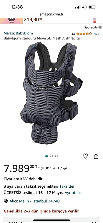 Babybjörn Baby Carrier Move AirMesh