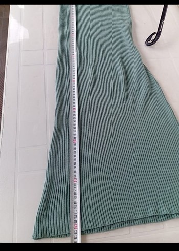 Turkuaz Uzun Askılı Günlük Elbise - Görsel 3