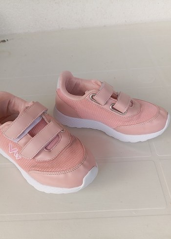 Kız Çocuk Pembe Cırt Cırtlı Spor Ayakkabı - Görsel 5