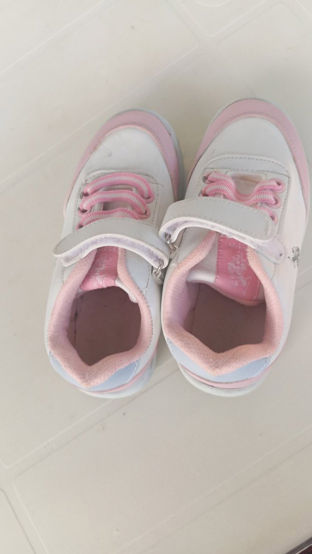 Pembe Kız Çocuk Spor Ayakkabı Velcro - Görsel 2