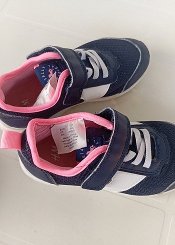 Kız Çocuk Renkli Mavi Spor Ayakkabı - Görsel 6