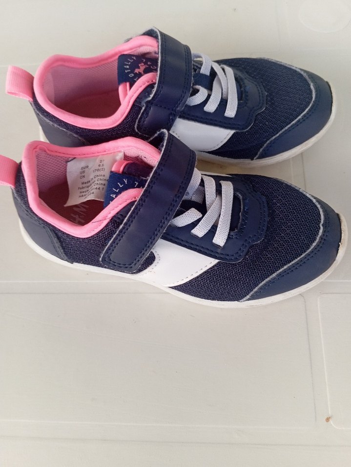 Kız Çocuk Renkli Mavi Spor Ayakkabı - Görsel 3