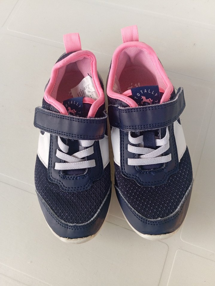 Kız Çocuk Renkli Mavi Spor Ayakkabı - Görsel 4