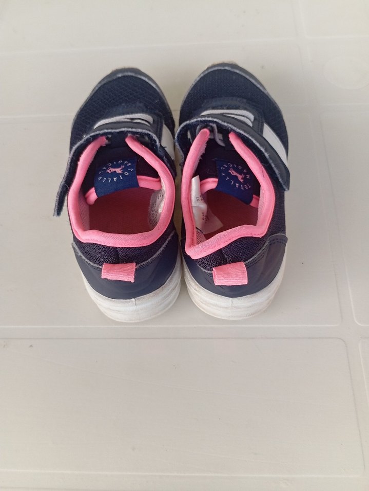 Kız Çocuk Renkli Mavi Spor Ayakkabı - Görsel 5