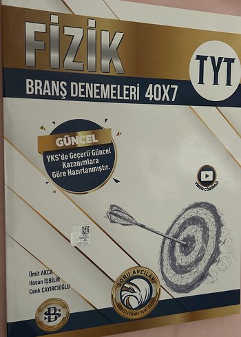 TYT Fizik Branş Denemeleri 40X7 bilgi sarmal yayinlari