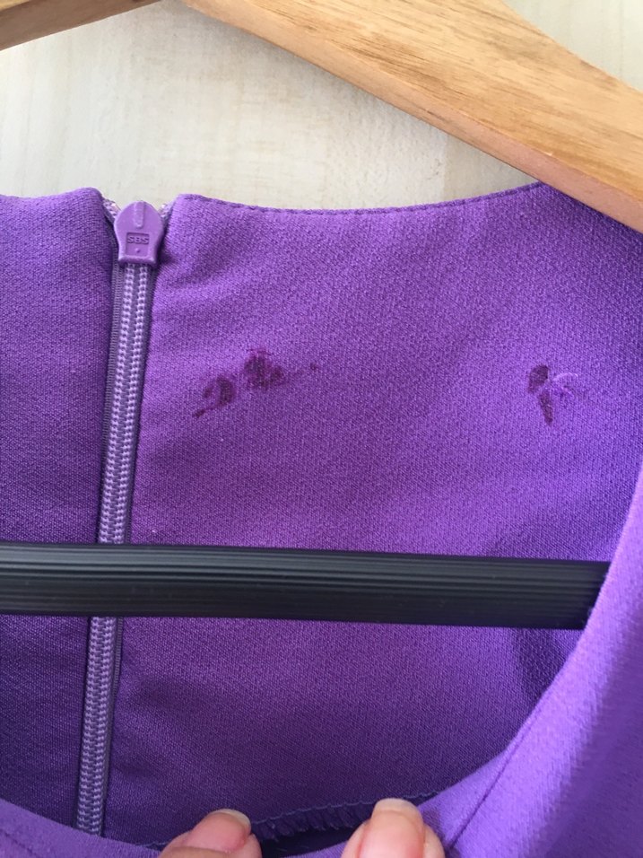 Mor Midi Elbise - Görsel 3