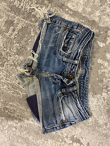 Mini jean şort