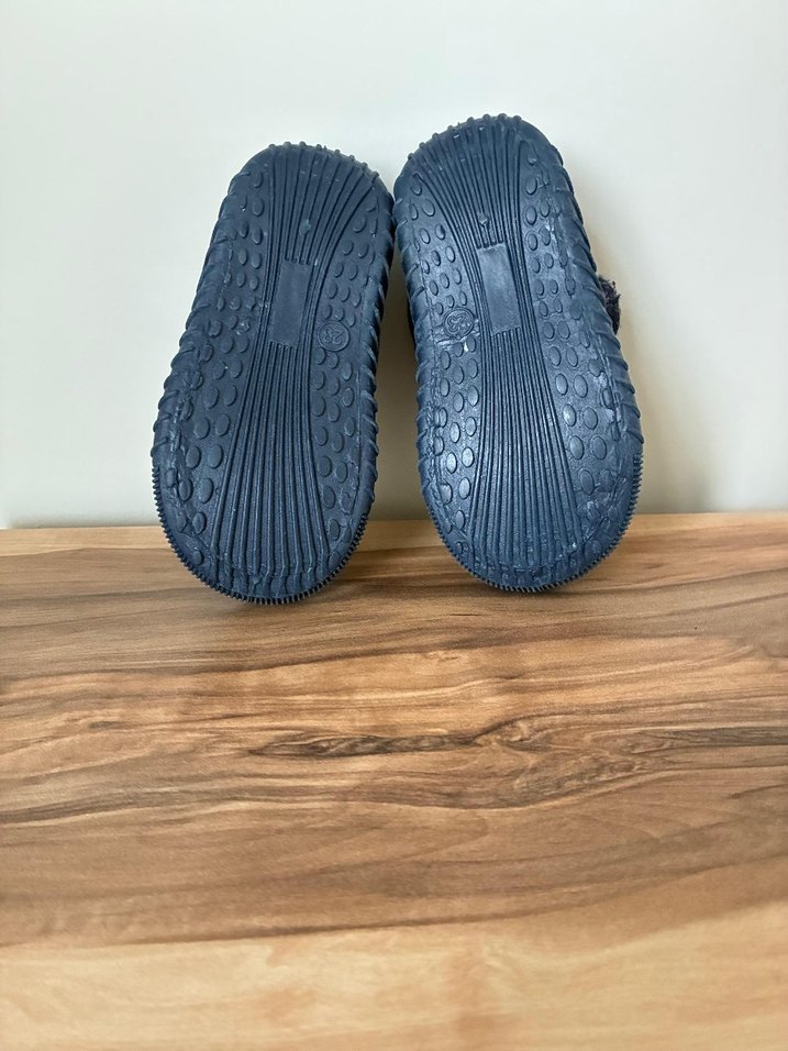 Erkek Çocuk Mavi Cırtlı Sıcak Terlik 23 numara - Görsel 3