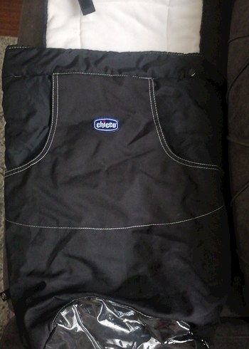 Fermuarlı Siyah bebek arabası koruyucusu - Görsel 2