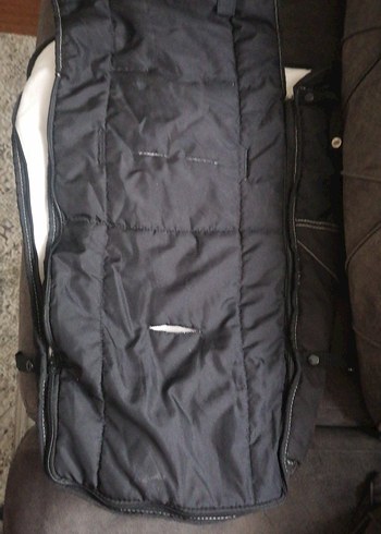 Fermuarlı Siyah bebek arabası koruyucusu - Görsel 4