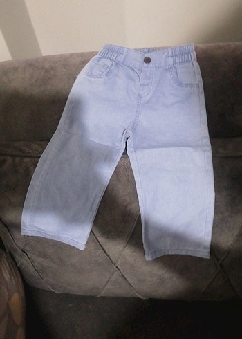 Erkek Çocuk mavi Bol Kesim Denim Pantolon - Görsel 4