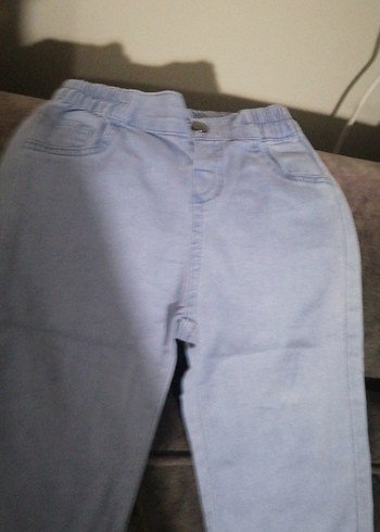 Erkek Çocuk mavi Bol Kesim Denim Pantolon - Görsel 2