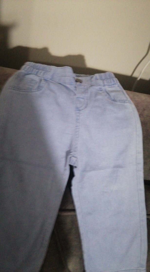 Erkek Çocuk mavi Bol Kesim Denim Pantolon - Görsel 2