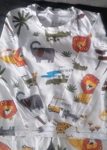 Erkek Çocuk Baskılı Uzun Kollu Pijama Takımı - Görsel 2