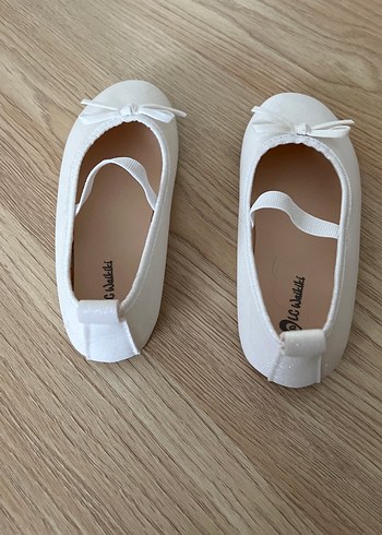 Kız Çocuk Beyaz Fiyonk Detaylı Babet - Görsel 2