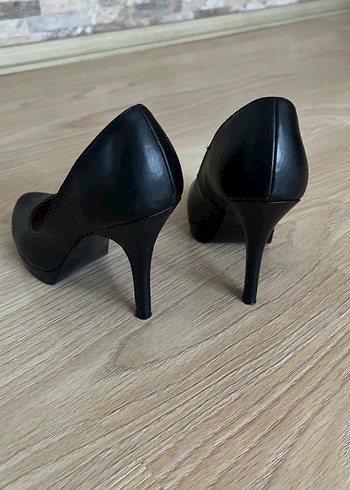 DIVARESE Siyah Topuklu ayakkabı - Görsel 4