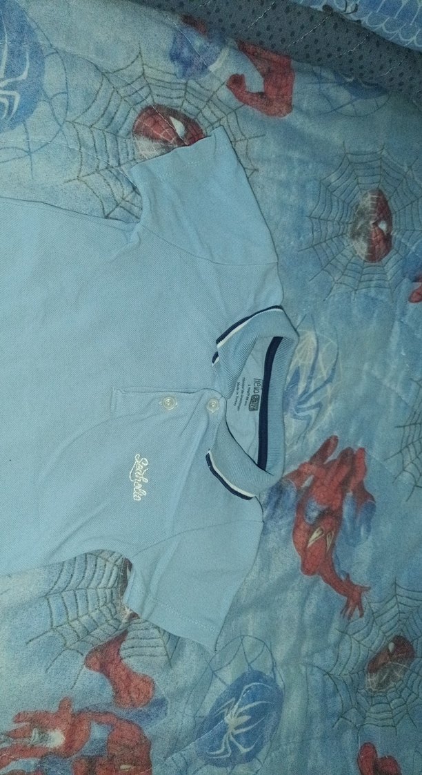 Düğmeli Mavi Erkek Bebek Body - Görsel 3