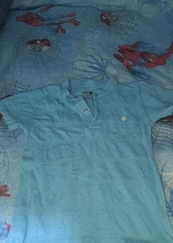 Mavi Pamuklu Bebek Body V Yaka - Görsel 5