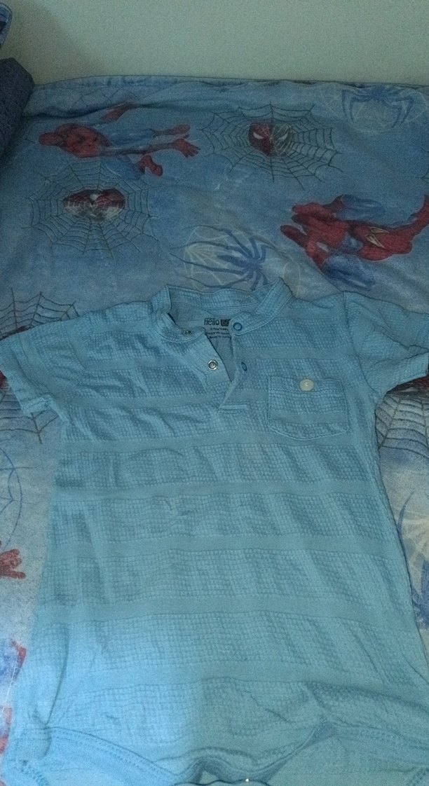 Mavi Pamuklu Bebek Body V Yaka - Görsel 5