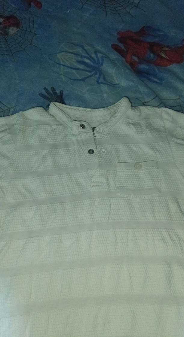 Düğmeli Beyaz Kısa Kollu Bebek Body - Görsel 3