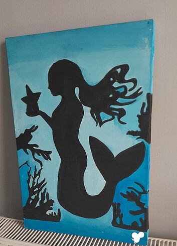Deniz kızı gölgeli tablomuz.