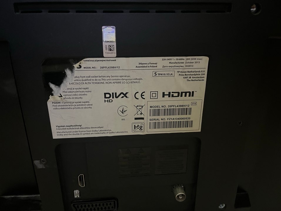 Satılık Philips marka 39PFL4398H/12 model, 39 inç (98 cm) LED tv - Görsel 2