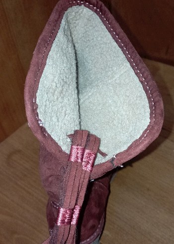 Süet Dolgu Topuklu Kadın Bot - Görsel 3