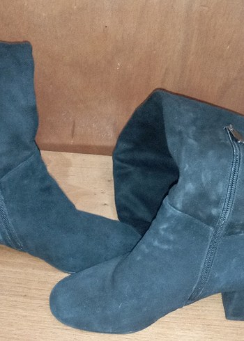 Süet Stiletto Dizüstü Bot - Görsel 2