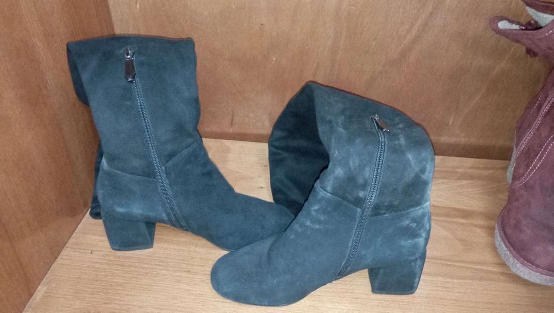 Süet Stiletto Dizüstü Bot - Görsel 2