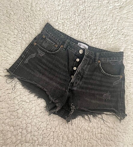 s Beden siyah Renk Zara kot şort