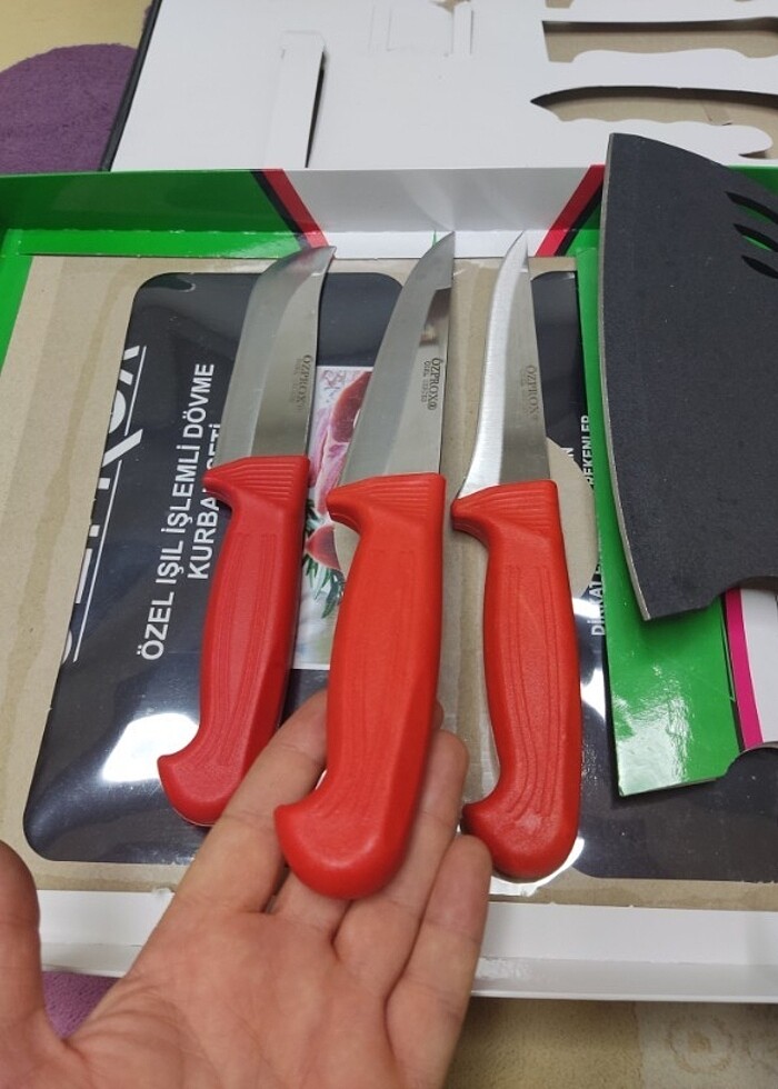 KURBAN SETİ KURBAN BIÇAĞI MUTFAK BIÇAĞI  - Görsel 3