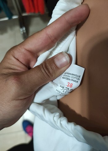 m Beden Beyaz Beli Bağlamalı Kadın Kumaş Pantolon