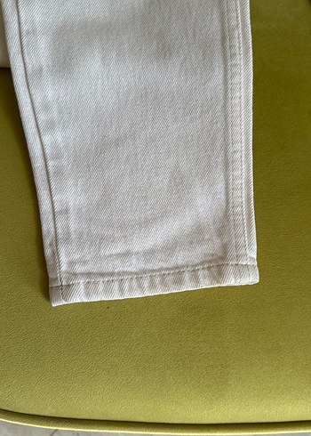 38 Beden beyaz Renk Beyaz Regular Fit Kadın Kot Pantolon