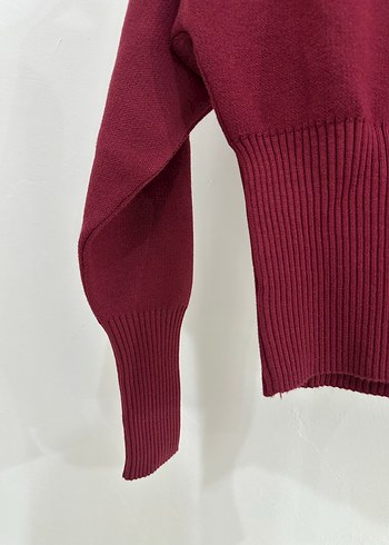 Diğer Bordo Triko Hırka