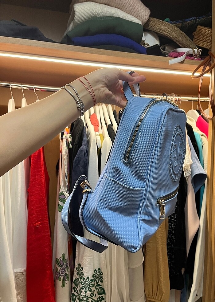 Versace mavi sırt çantası - Görsel 2