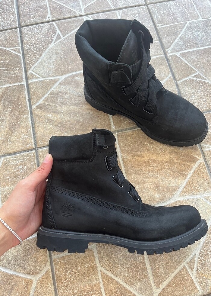 Timberland siyah kadın bot - Görsel 4