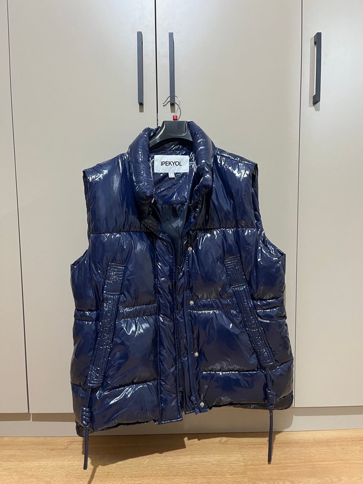 İpekyol Lacivert Parlak Şişme Yelek - Görsel 4