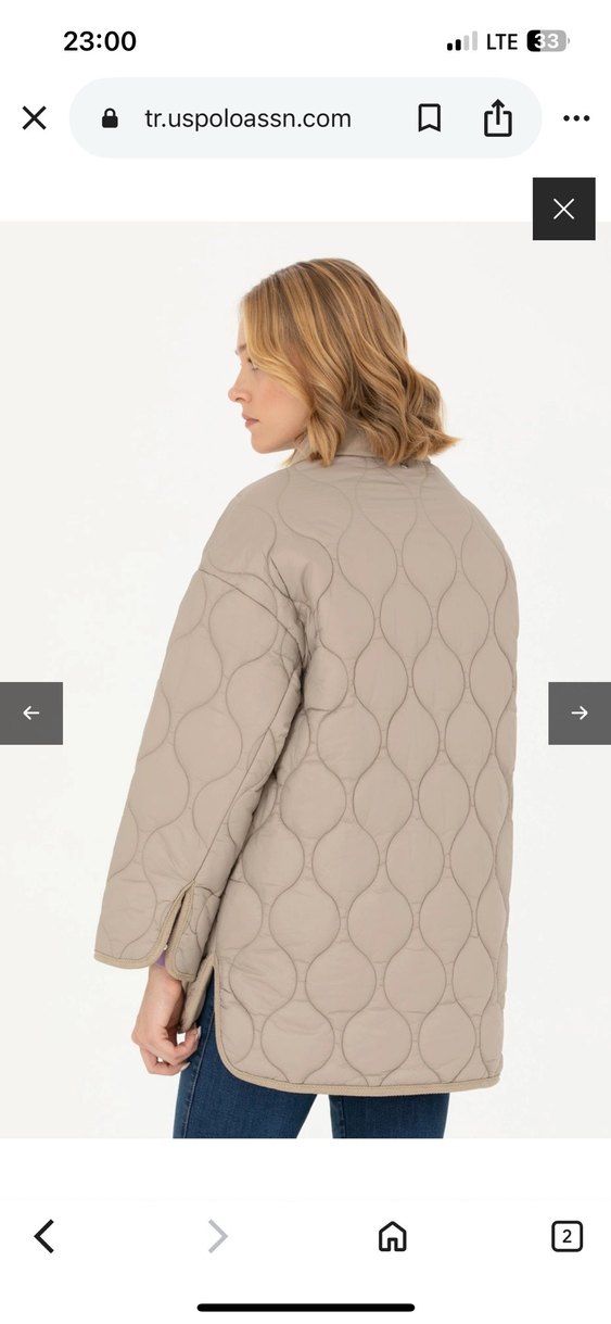 Polo Kadın Mont Bej - Görsel 3