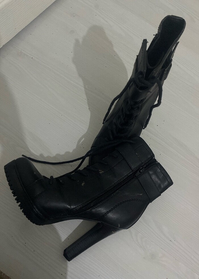 Topuklu bot fermuarlı - Görsel 4